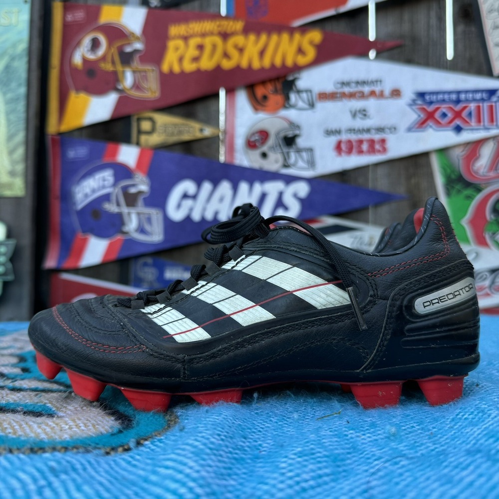 Size 4.5 -‎ Adidas Predator X TRX FG Football Boots Black Red